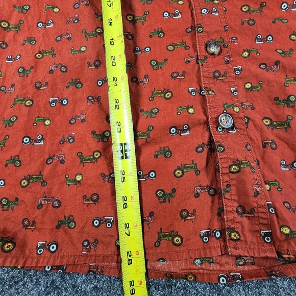 Duluth Trading Untucked Shirt Men's Large AOP Tractors Relaxed Fit Button Down - Picture 12 of 12